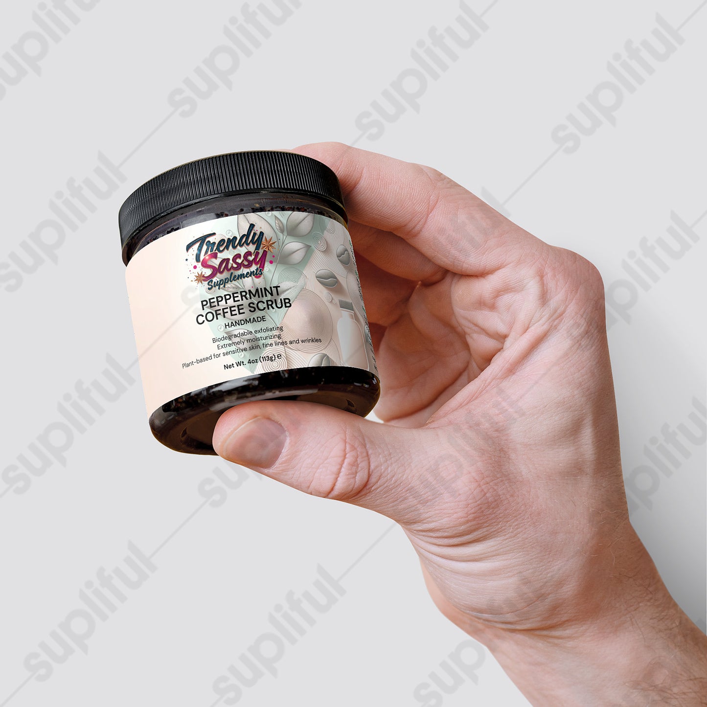 Peppermint Coffee Scrub - Trendy Sassy Stylish