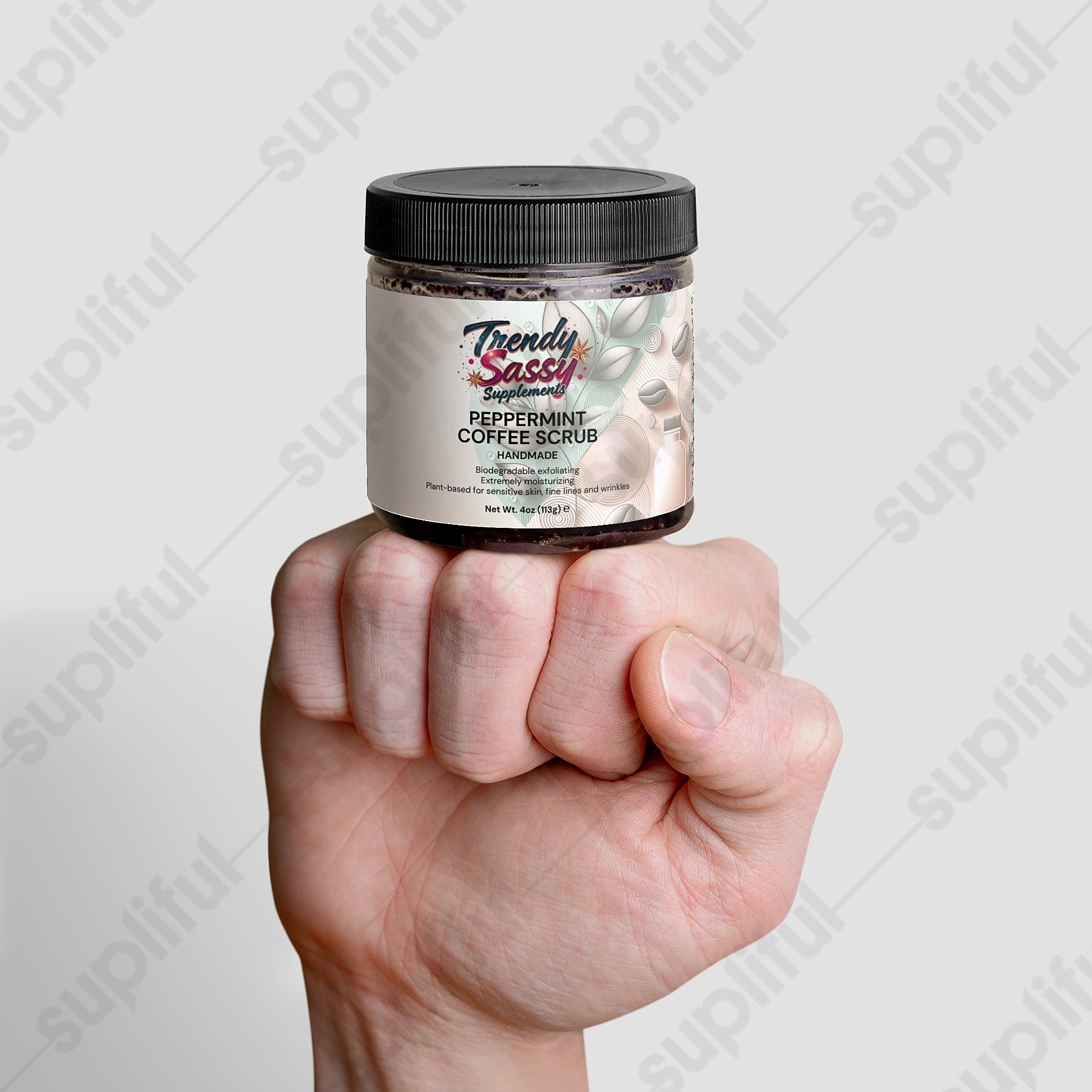 Peppermint Coffee Scrub - Trendy Sassy Stylish