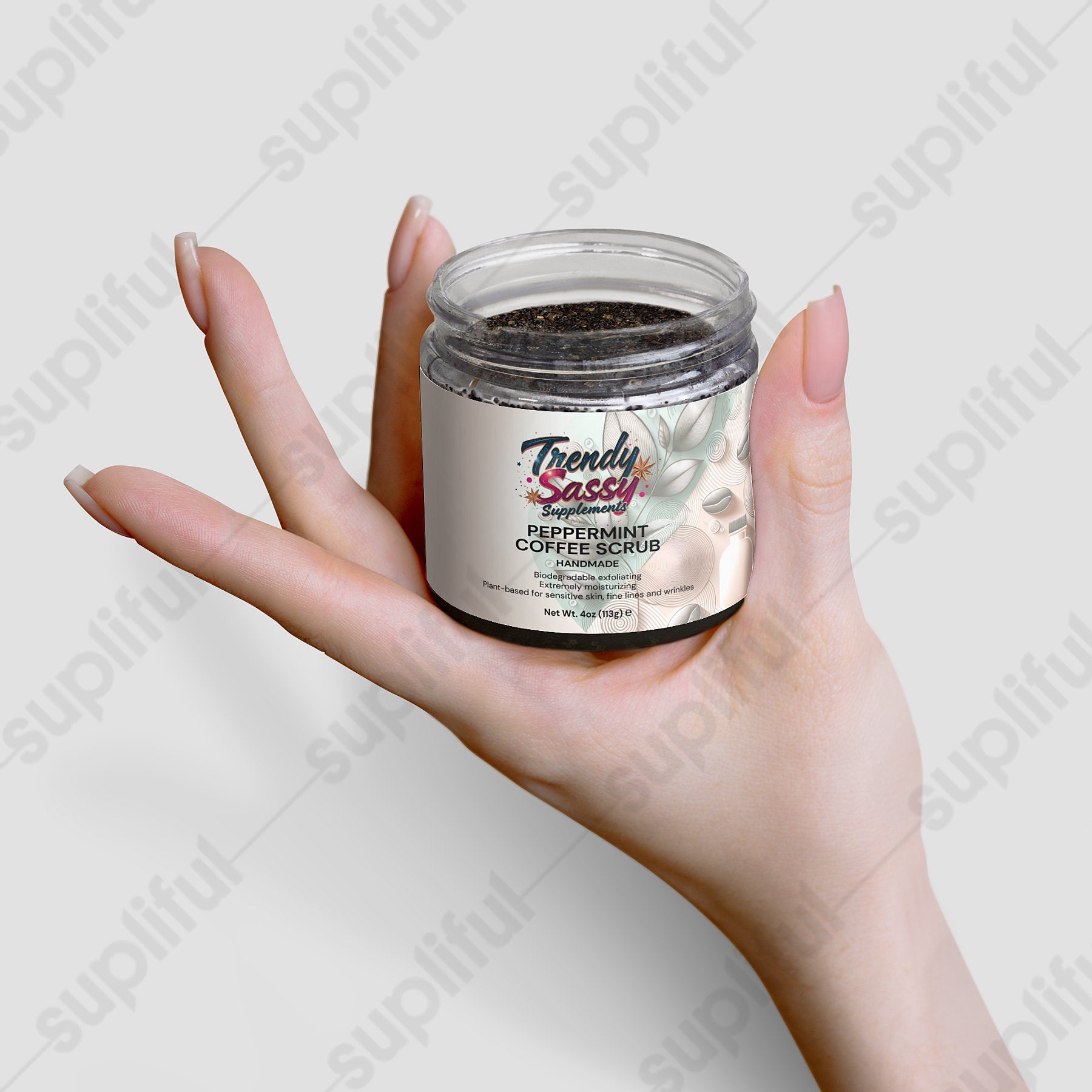 Peppermint Coffee Scrub - Trendy Sassy Stylish