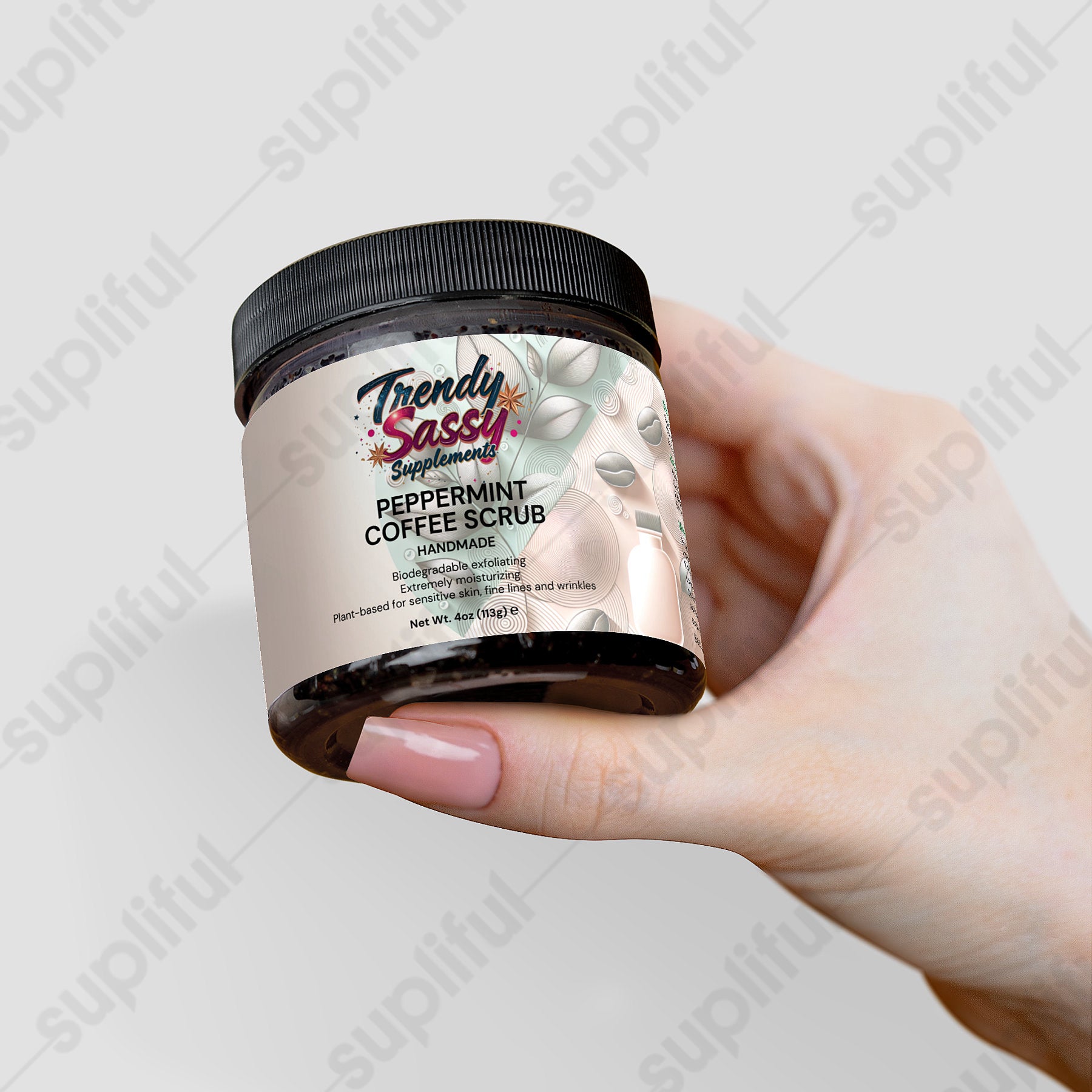 Peppermint Coffee Scrub - Trendy Sassy Stylish