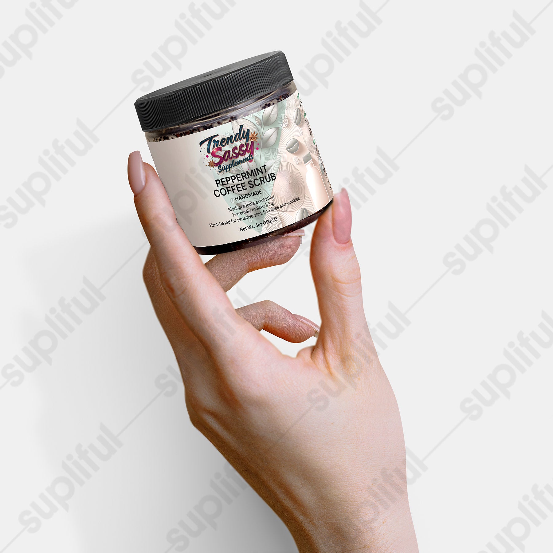 Peppermint Coffee Scrub - Trendy Sassy Stylish