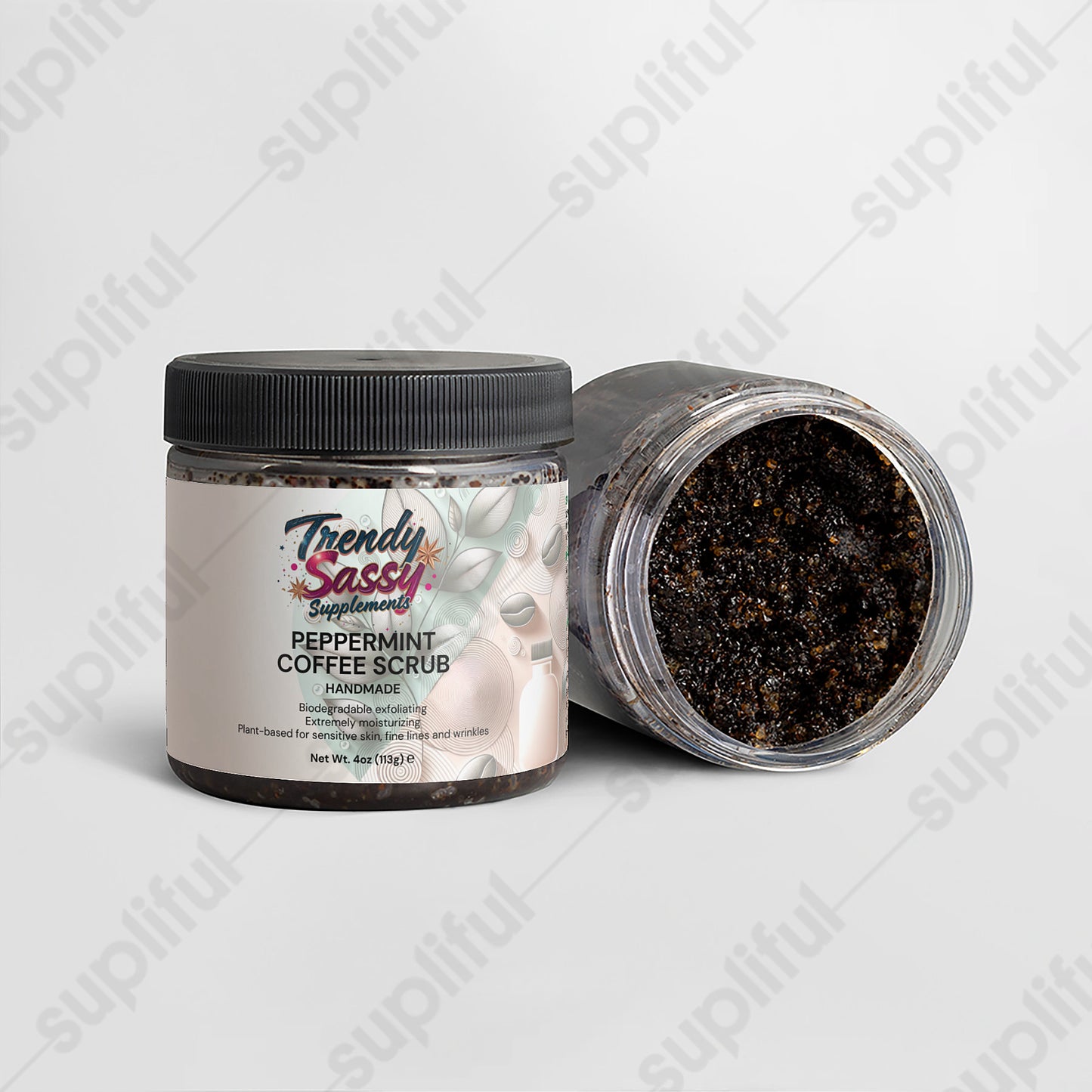 Peppermint Coffee Scrub - Trendy Sassy Stylish