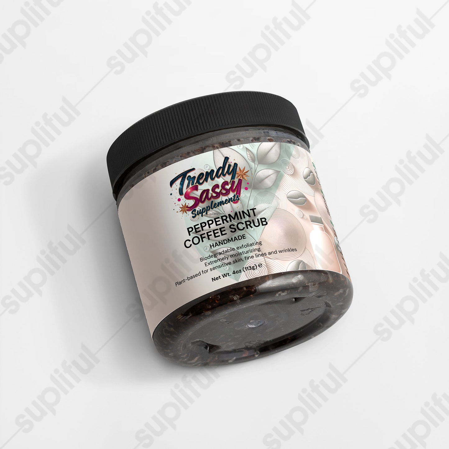 Peppermint Coffee Scrub - Trendy Sassy Stylish