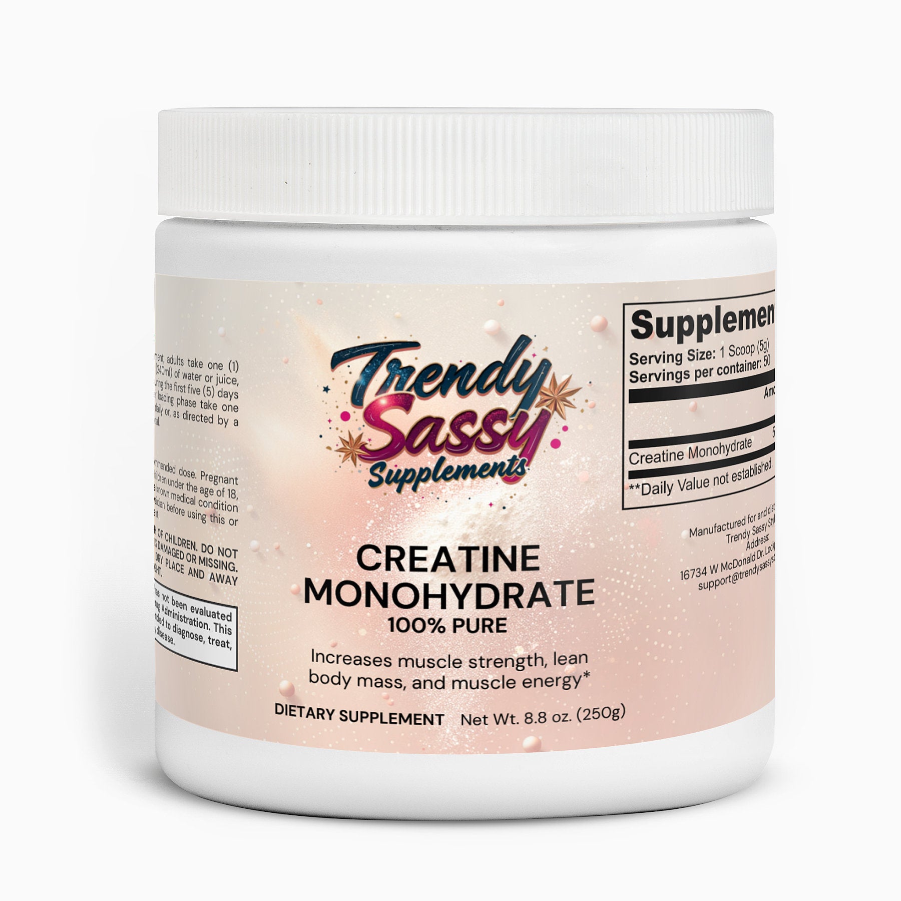 Creatine Monohydrate - Trendy Sassy Stylish