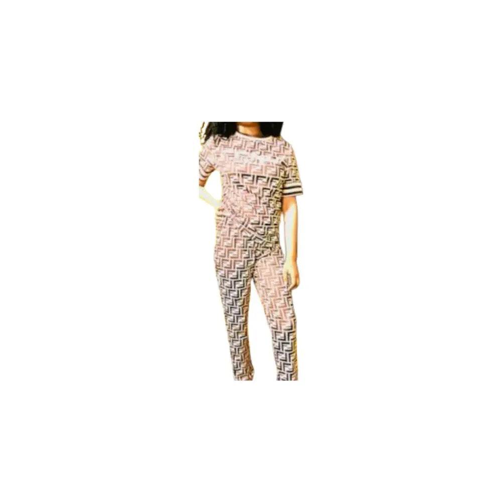 Women Fendi Two Pieces Top & Pants - Trendy Sassy Stylish