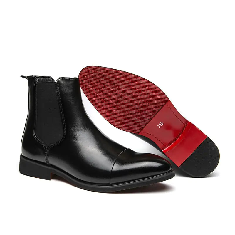 Red Bottom Chelsea Boots For Men - Trendy Sassy Stylish