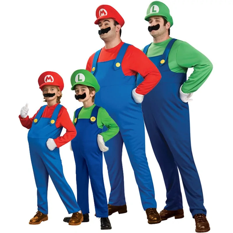 Super Mario Bros Cosplay Costume Set - Trendy Sassy Stylish