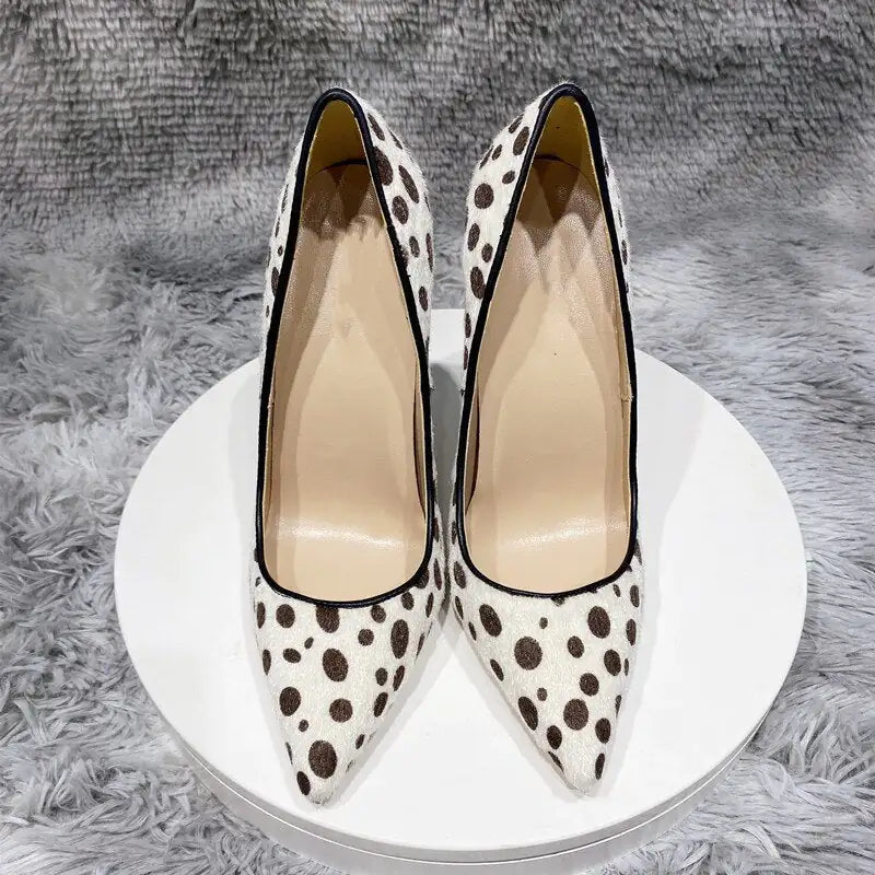 Polka Dot Womens Pumps - Trendy Sassy Stylish