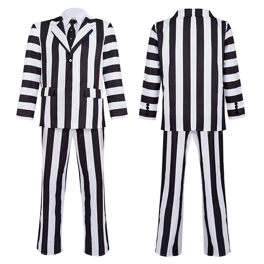 Ultimate Beetlejuice Cosplay Costume – Channel Your Inner Michael Keaton! - Trendy Sassy Stylish