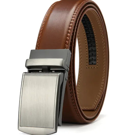 No Holes Cowhide Leather Belt - Trendy Sassy Stylish