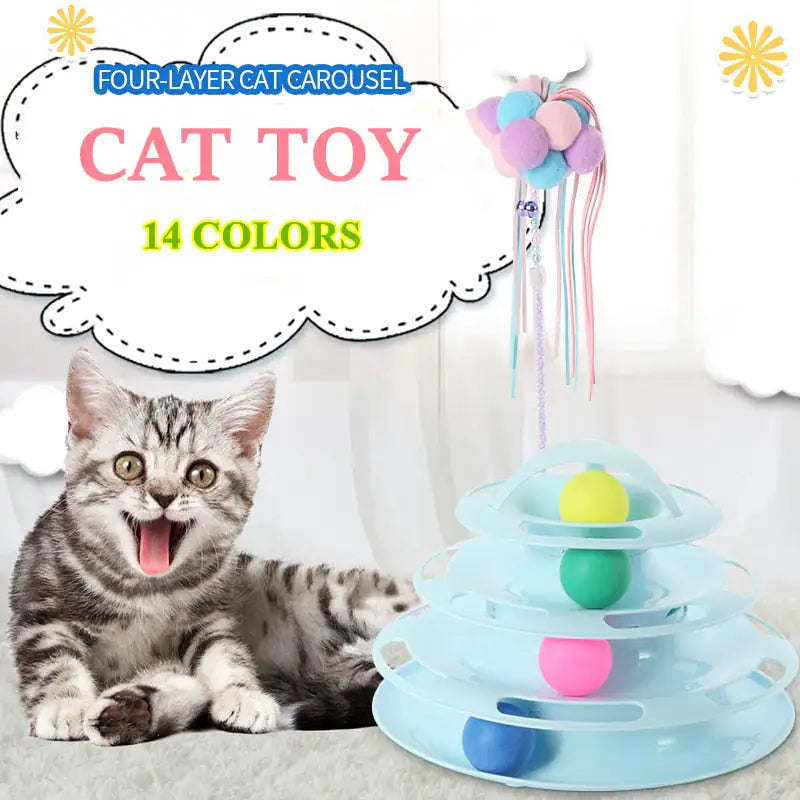 Tower Tracks Toy for Cats - Trendy Sassy Stylish