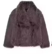 Women's Faux Fox Fur Coat: Luxe Furry Jacket for Autumn and Winter - Trendy Sassy Stylish