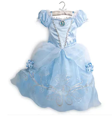 Disney Girls Princess Costume: Elsa, Anna, Jasmine, Rapunzel Dress for Kids - Trendy Sassy Stylish