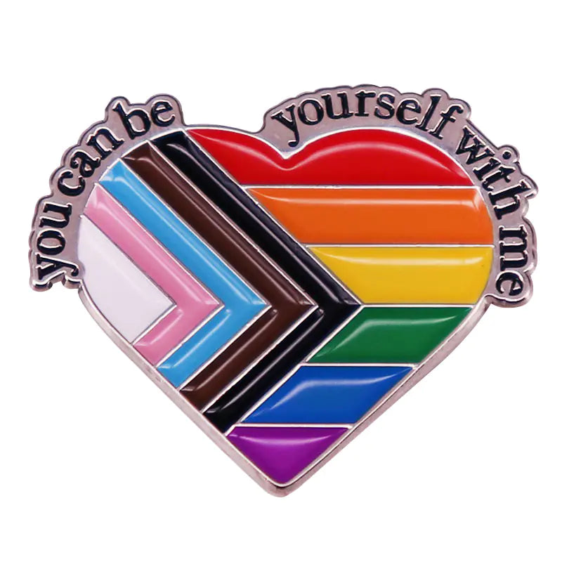 LGBTQIA Ally Brooch Badge Pin - Trendy Sassy Stylish