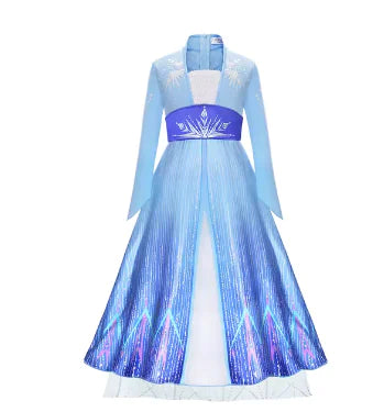 Disney Girls Princess Costume: Elsa, Anna, Jasmine, Rapunzel Dress for Kids - Trendy Sassy Stylish