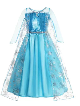 Disney Girls Princess Costume: Elsa, Anna, Jasmine, Rapunzel Dress for Kids - Trendy Sassy Stylish