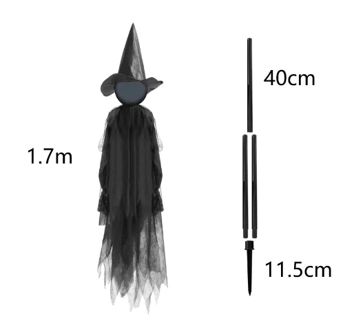 Scary Halloween Witch Decoration - Trendy Sassy Stylish