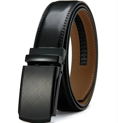 No Holes Cowhide Leather Belt - Trendy Sassy Stylish