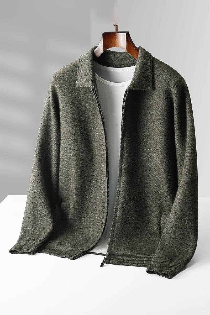 Men's Wool Knit Cardigan - Trendy Sassy Stylish