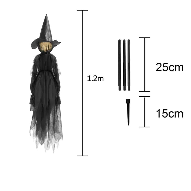 Scary Halloween Witch Decoration - Trendy Sassy Stylish