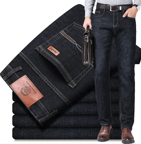 Men's Loose Fit Straight-Leg Jeans - Trendy Sassy Stylish