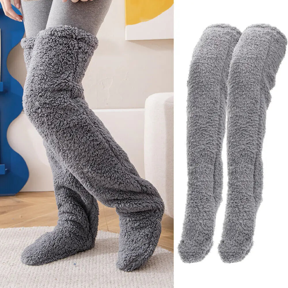 Winter Thigh High Socks Women