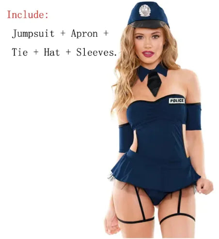 Police Role Play Costume for Halloween - Trendy Sassy Stylish