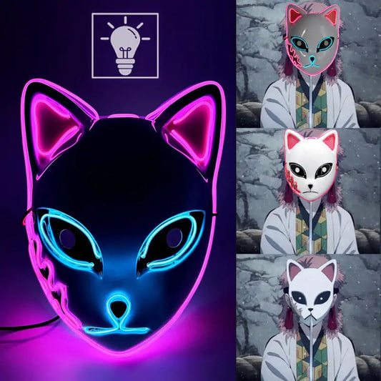 Halloween LED Cat Mask - Trendy Sassy Stylish