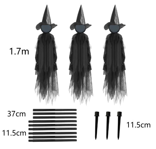 Scary Halloween Witch Decoration - Trendy Sassy Stylish