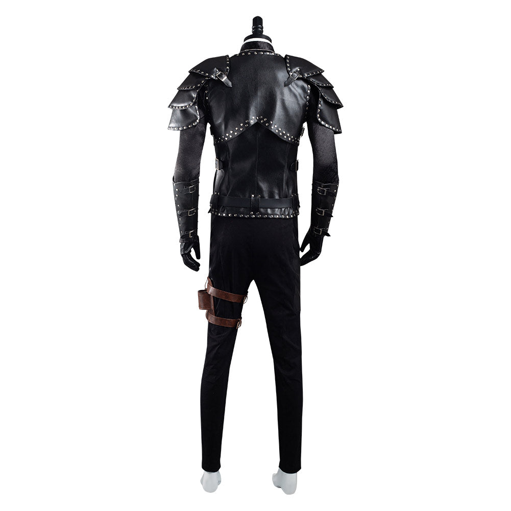 Geralt of Rivia Cosplay Men Witcher Costume Jacket Coat Pants Belt Cloak Outfit For Adult Male Fantasia Halloween Carnival Suit