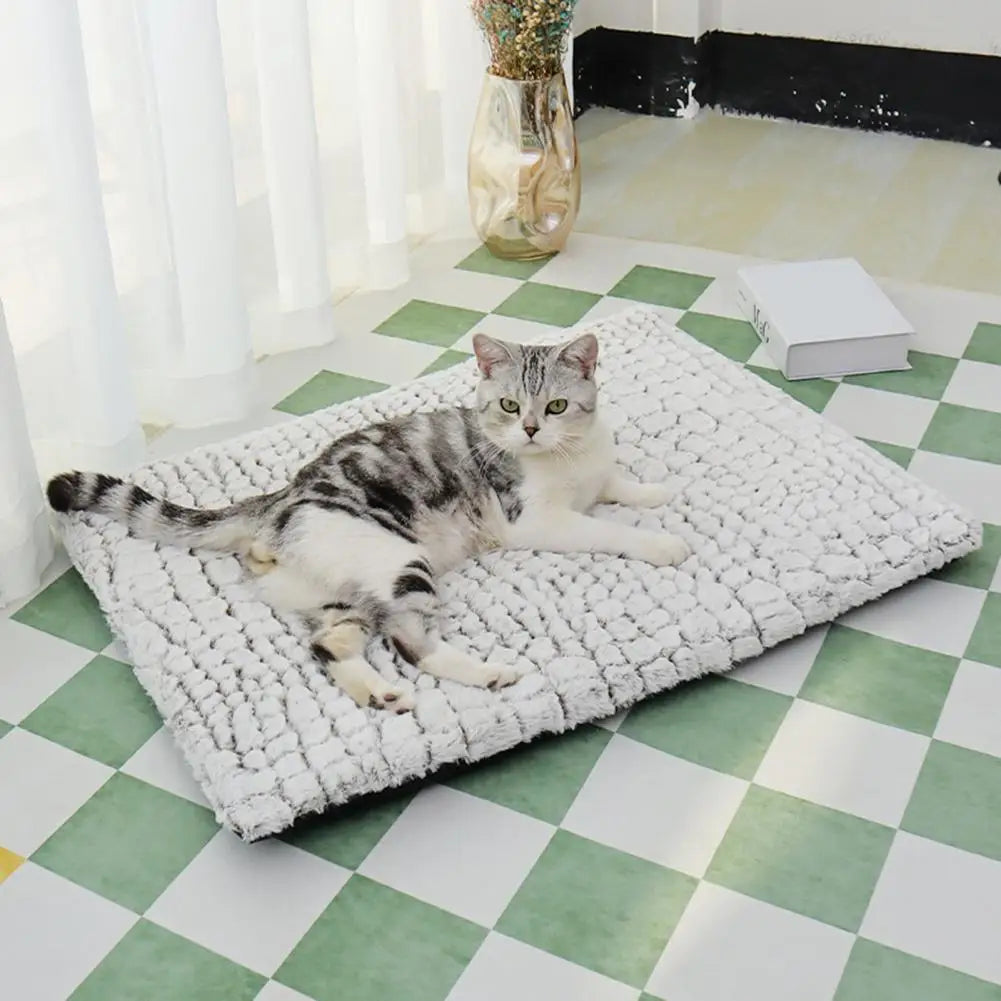 Self-Heating Pet Pad Comfortable Warm Dog Sleeping Cushion Removable Non-Slip Heated Cat Mat Thermal Blanket Pet Mat Supplies