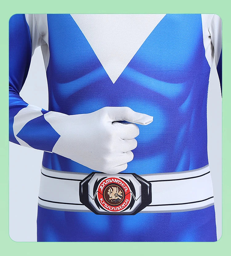 Power Samurai Sentai Rangers Costume Adult Kids Hero Cosplay Halloween Birthday Party Jumpsuit Mask Carnival Warriors Beast Suit