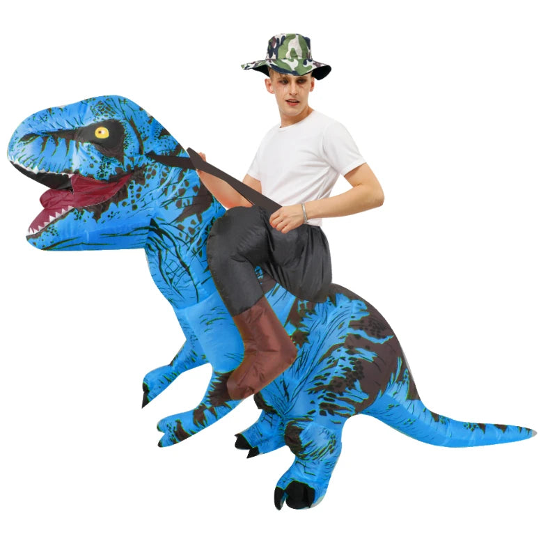 T-REX Monster Inflatable Costume Blow Up Cosplay Dinosaur Clothing Carnival Halloween Christma Dress For Man Woman Party Show