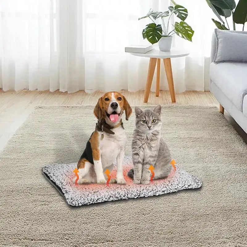 Self Warming Cat Bed Waterproof Self-Warming Pet Mat Reflects Pet Body Heat Pet Warmer Pad For Constant Temperature Washable