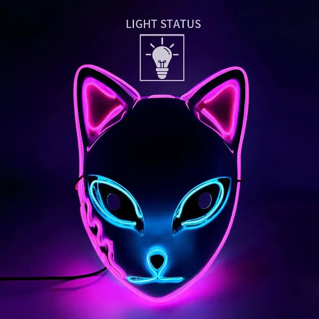 Halloween LED Cat Mask - Trendy Sassy Stylish