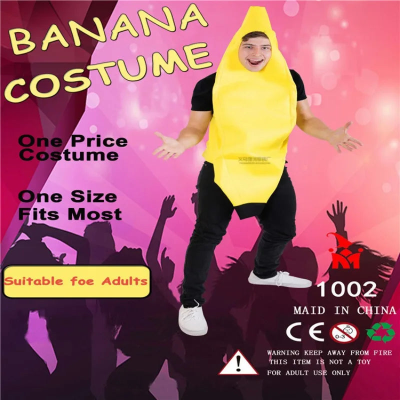 Men's Cosplay Adult Fancy Dress Funny Sexy Banana Costume - Trendy Sassy Stylish