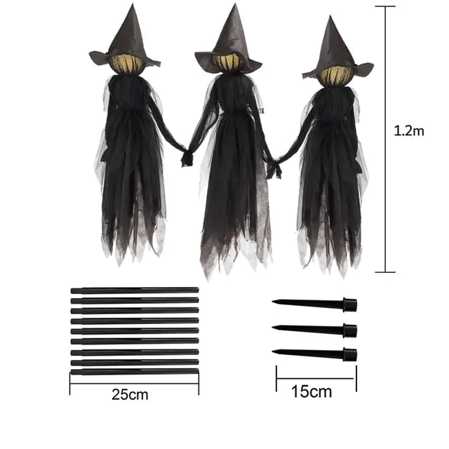 Scary Halloween Witch Decoration - Trendy Sassy Stylish