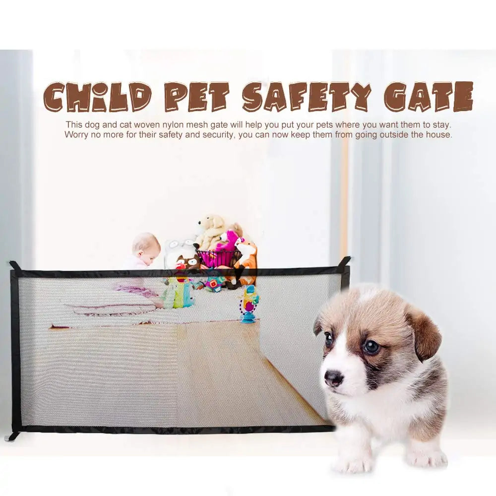 Indoor and Outdoor Dog Gate Mesh Fence - Trendy Sassy Stylish