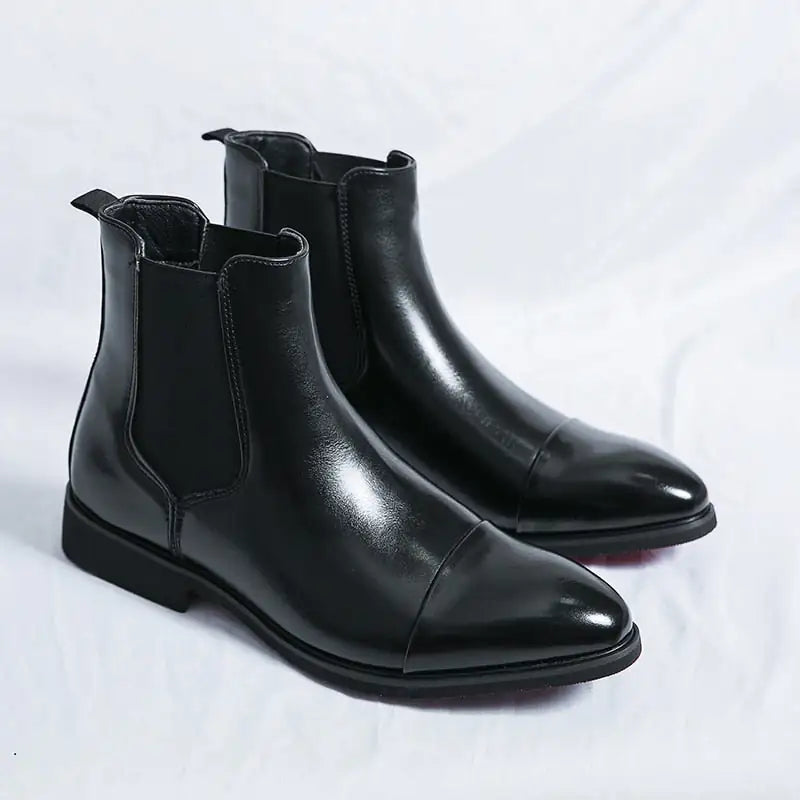 Red Bottom Chelsea Boots For Men - Trendy Sassy Stylish