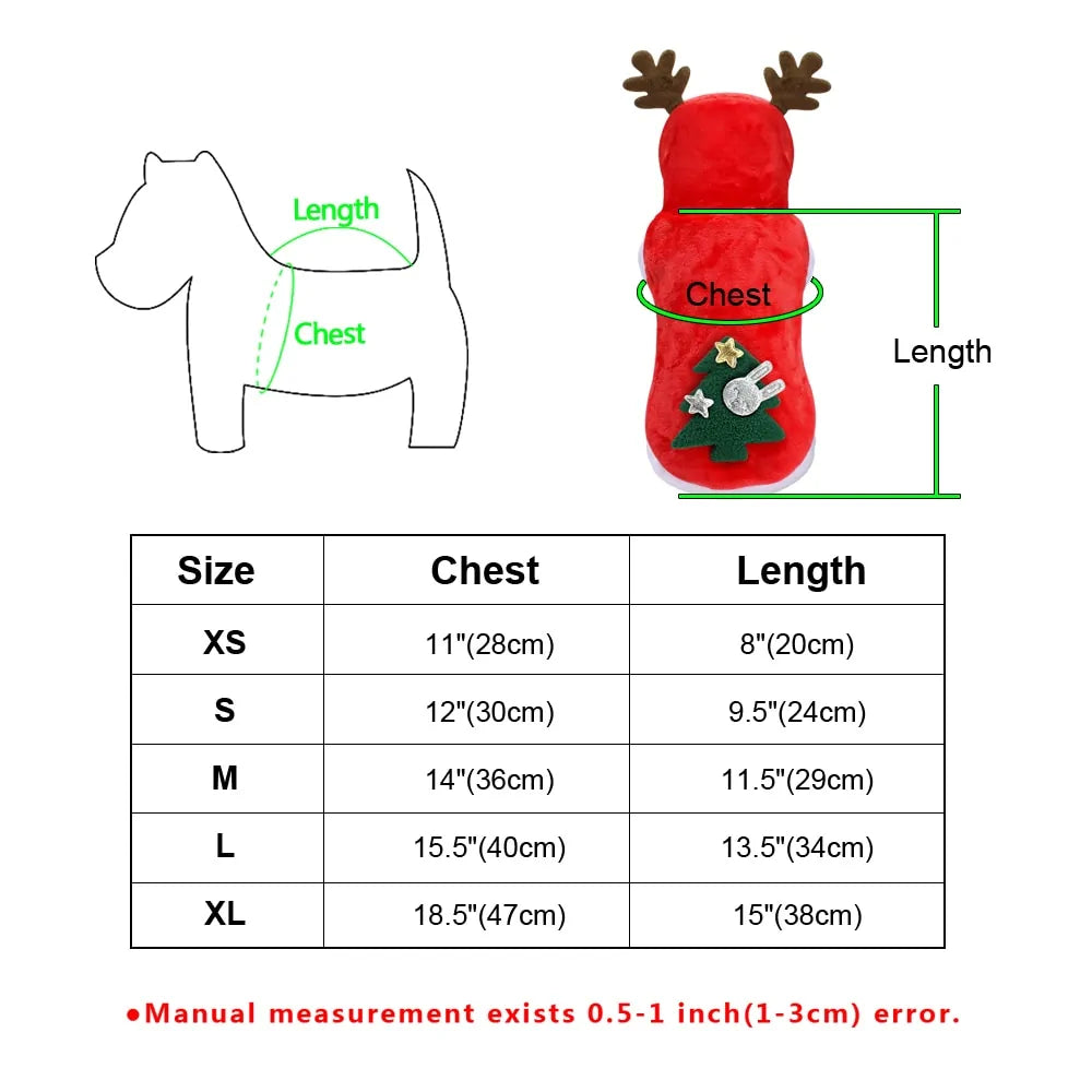 Christmas Cat Clothes Small Dogs Cats Santa Costume - Trendy Sassy Stylish