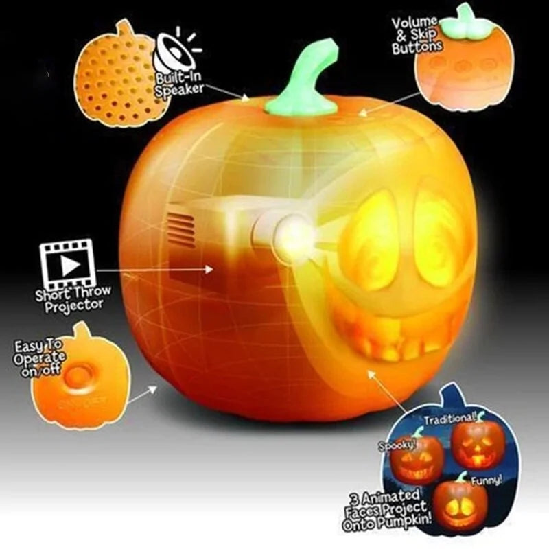 Halloween Pumpkin Projection Lamp - Trendy Sassy Stylish