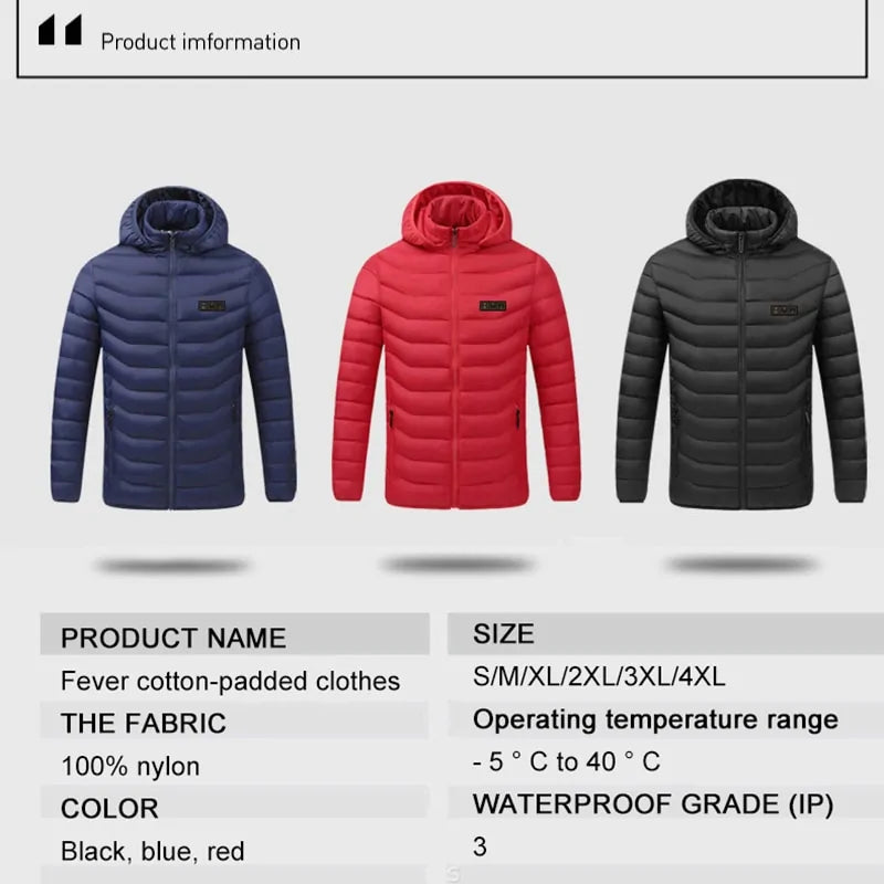 Unisex Winter Heating Jacket - Trendy Sassy Stylish