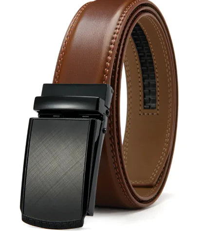 No Holes Cowhide Leather Belt - Trendy Sassy Stylish