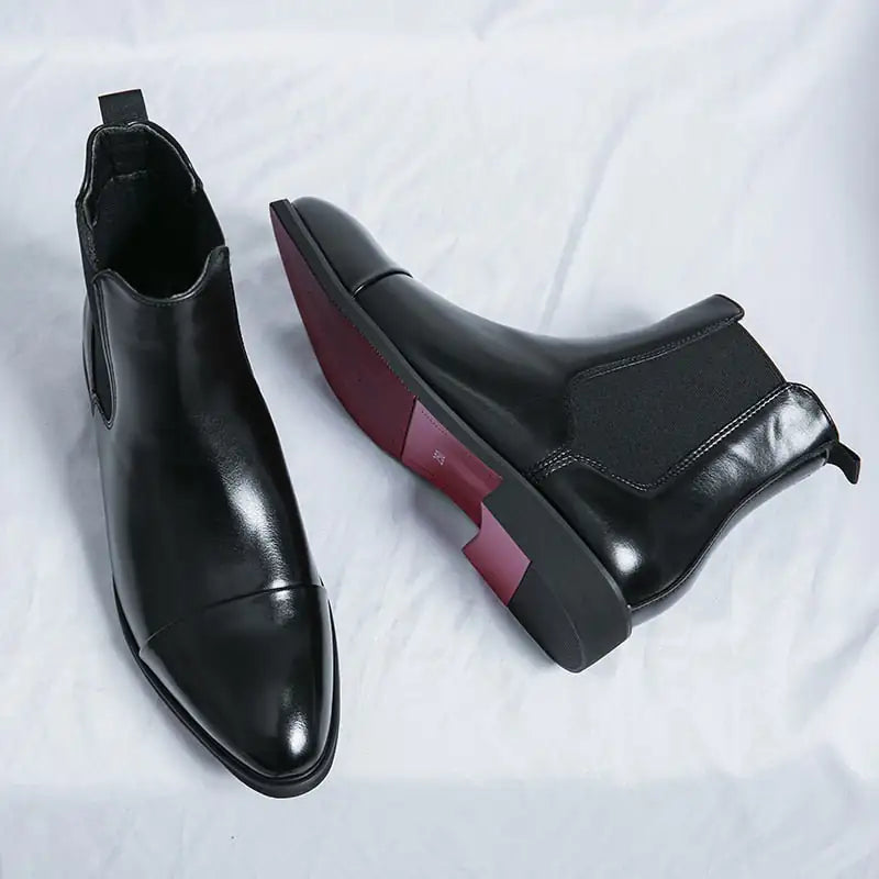 Red Bottom Chelsea Boots For Men - Trendy Sassy Stylish