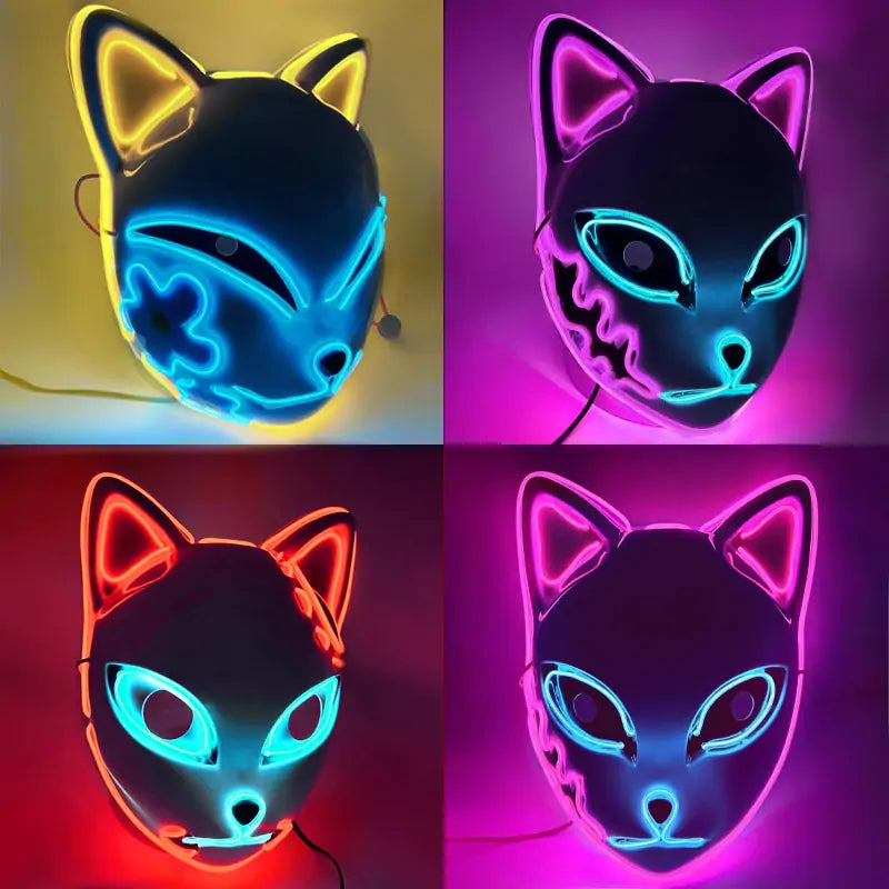 Halloween LED Cat Mask - Trendy Sassy Stylish