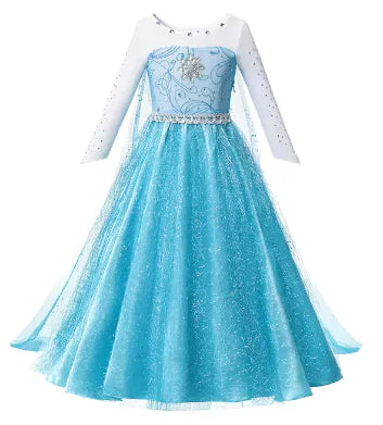 Disney Girls Princess Costume: Elsa, Anna, Jasmine, Rapunzel Dress for Kids - Trendy Sassy Stylish