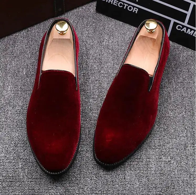 Red Bottom Suede Loafers for Men - Trendy Sassy Stylish