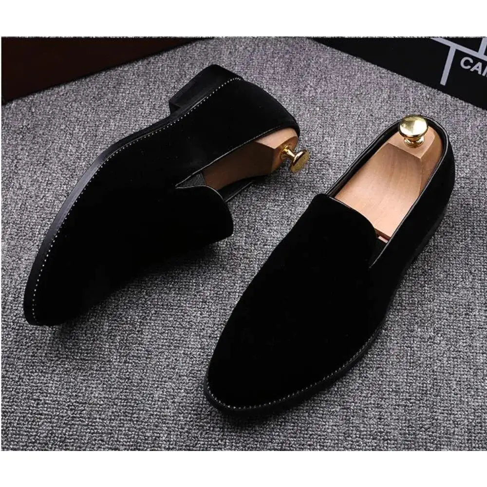 Red Bottom Suede Loafers for Men - Trendy Sassy Stylish