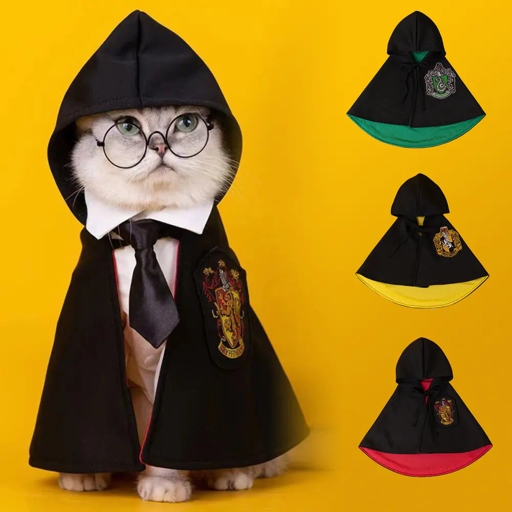 Pet Halloween Magic Cape Cosplay Outfit - Trendy Sassy Stylish