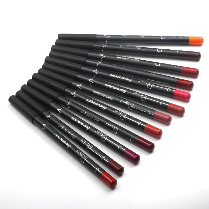 12 Colors Lip Liner Pencil - Trendy Sassy Stylish